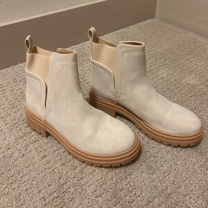 Cream Boots